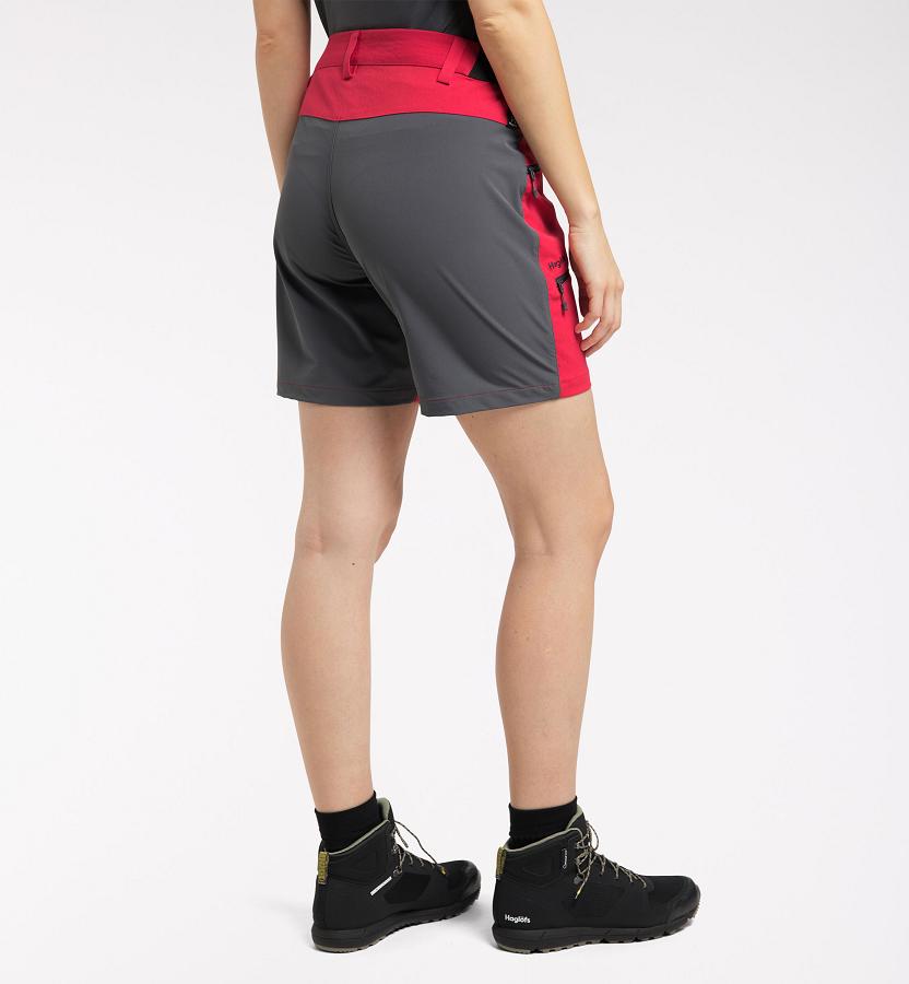 Haglöfs Womens Rugged Flex Shorts Red/Black New Zealand 16028WOPB